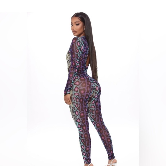 sassy slither snake jumpsuit bodysuit - Picture 6 of 6